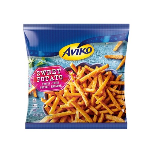 Aviko zoete aardappel friet zak 450 gr