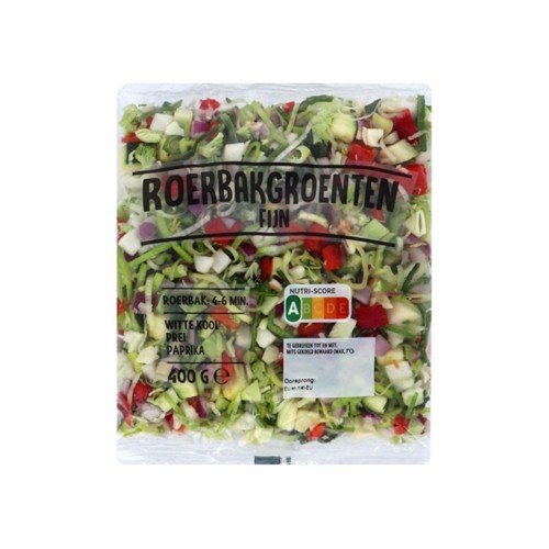 fijne roerbakgroenten 400 gram