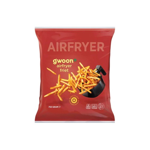 g'woon airfryer friet zak 750 gr