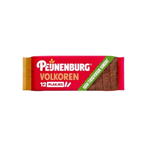 Peijnenburg ontbijtkoek volkoren geen suiker gesneden 345 gram