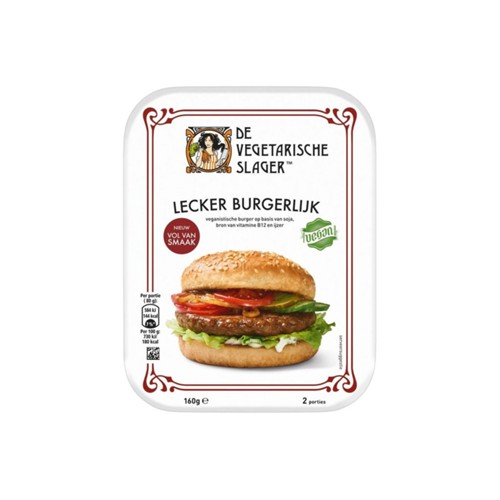 Vegetarische slager lecker burgerlijk 2 stuks