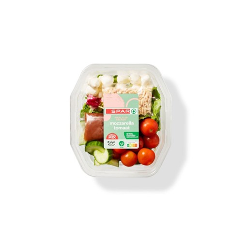 SPAR maaltijdsalade mozzarella bakje 450 gram