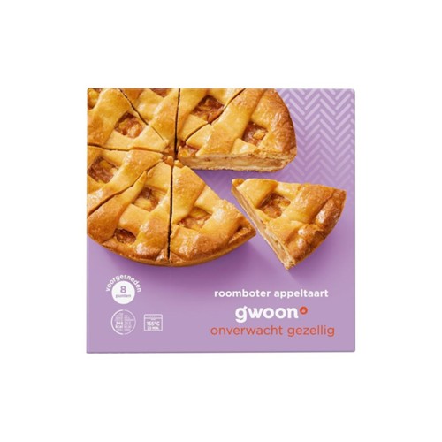 g'woon roomboter appeltaart 8 stuks