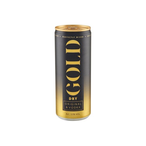 Gold Dry Original & Vodka 250 ml