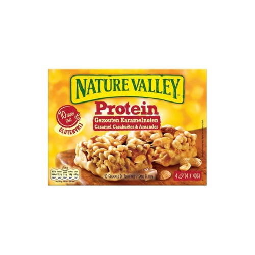 Nature Valley Gezouten Karamelnoten 4 stuks