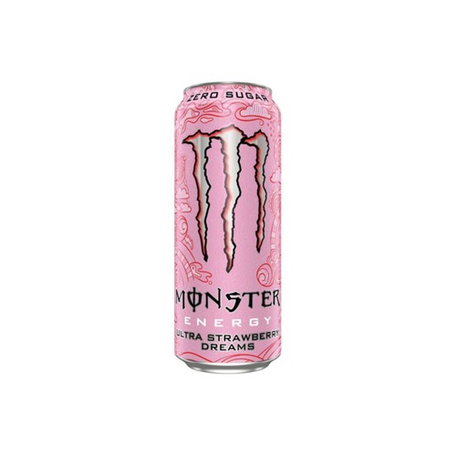 Monster energy ultra strawberry dreams zero sugar blik 500 milliliter