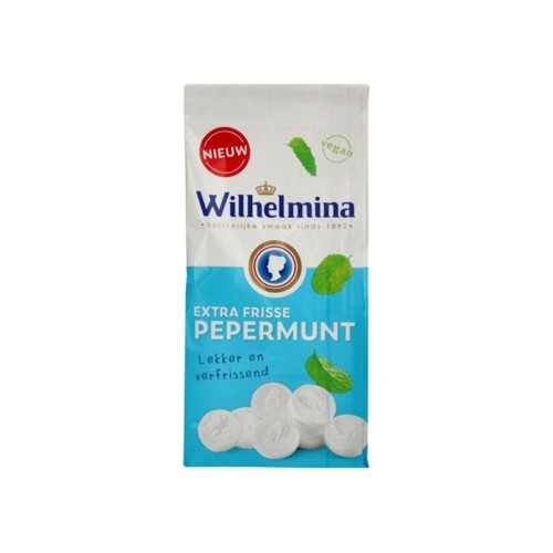 Wilhelmina pepermunt extra fris zak 200 gram