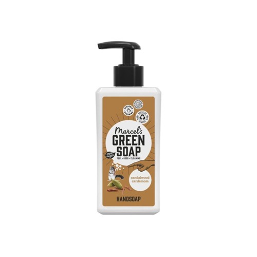 Marcel's Green Soap handzeep sandelhout kardemom fles 250 ml