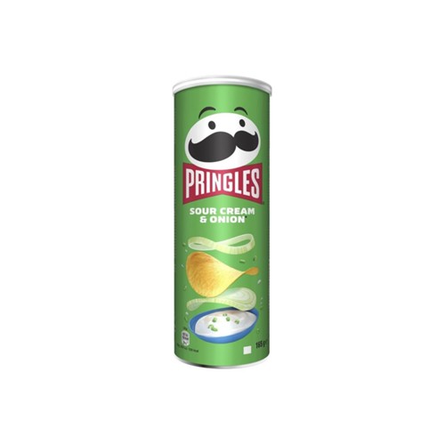 Pringles chips sour cream onion 165 gram