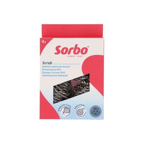 Sorbo pannenspons RVC doos 4 stuks