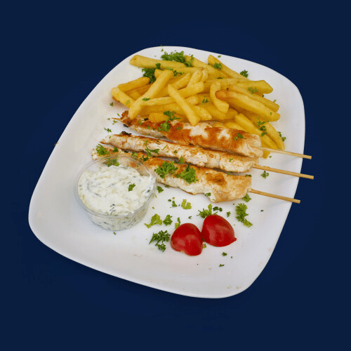 Frites souvlaki
