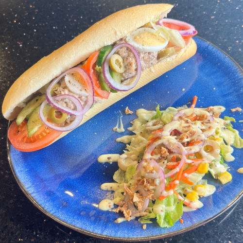 Broodje huisgemaakt spicy tuna