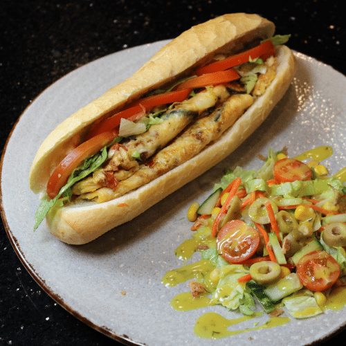 Broodje omelet van ei