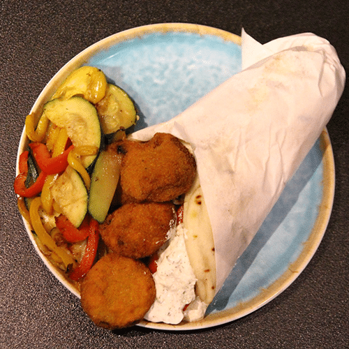 Pita falafel