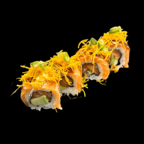 Soft shell salmon roll