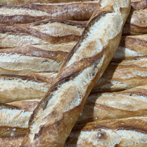 Baguette gebakken