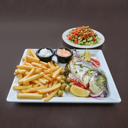 Gegrilde dorado schotel