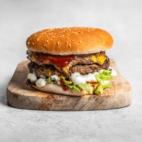 Texas bacon burger