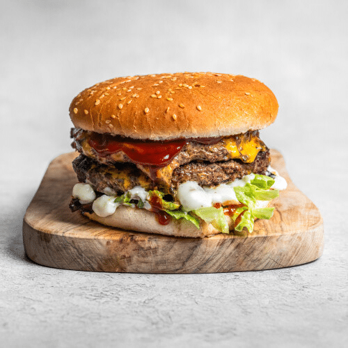 Crazy double meat and cheese