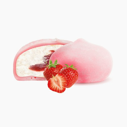Strawberry cream mochi