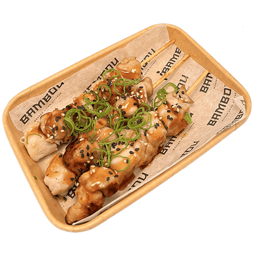 Chicken yakitori skewers 3 stuks