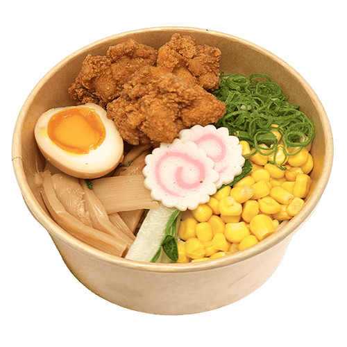 Crispy chicken ramen noodles