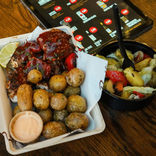 Jerk style chicken meal