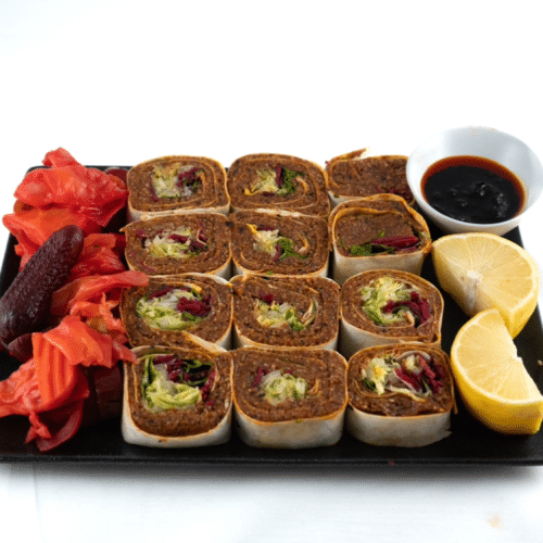 Cigkofte 30 stuks en sushi 30 stuks