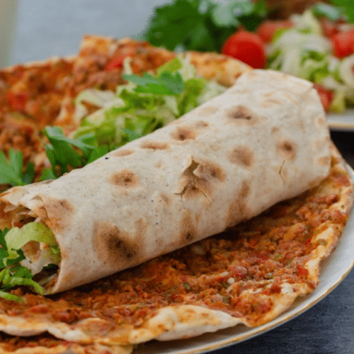 Lahmacun pulled chicken kerrie