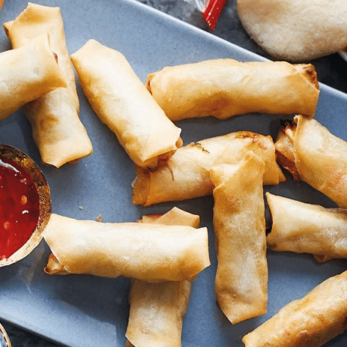 6 mini loempia's met chilisaus
