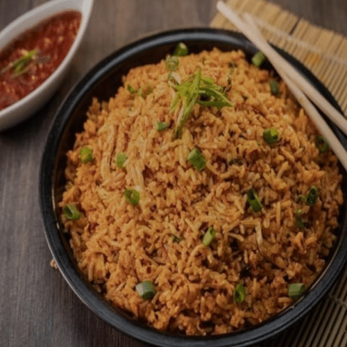 Surinaamse nasi met pulled chicken