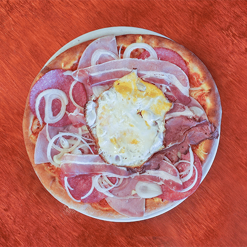 Pizza carbonara speciale