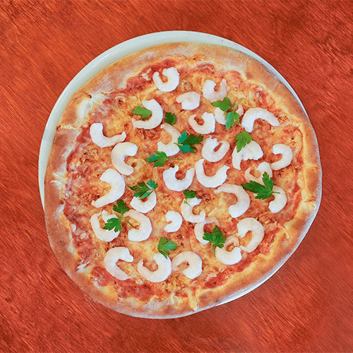 Pizza gamberetti