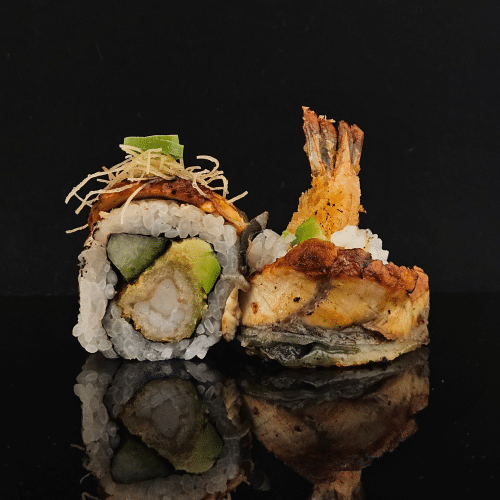 Flamed unagi ebi roll