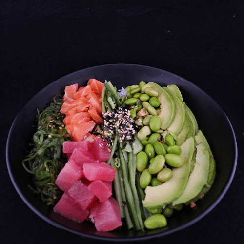 Poké salmon en tuna