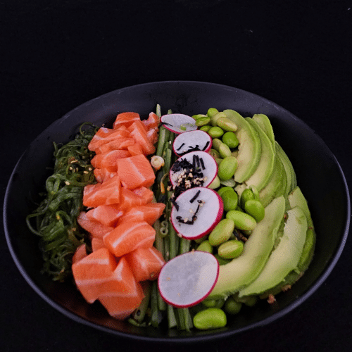 Poké salmon