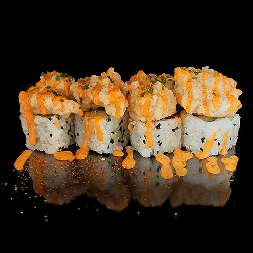 Uramaki dynamite shrimp (8 stuks)