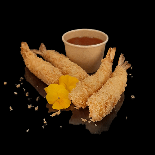 Tempura garnalen (4 stuks)