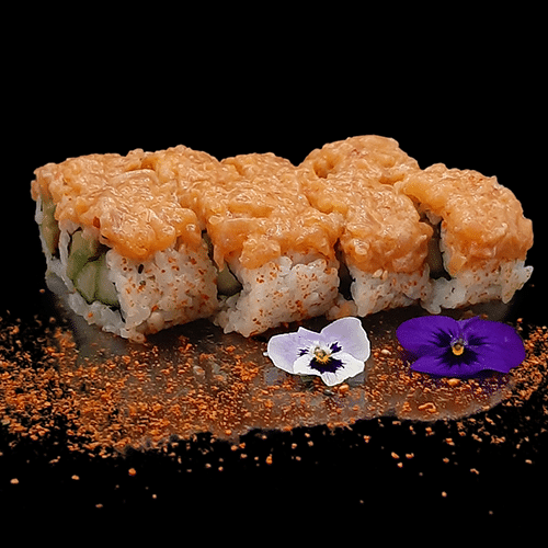 Uramaki spicy zalm (8 stuks)