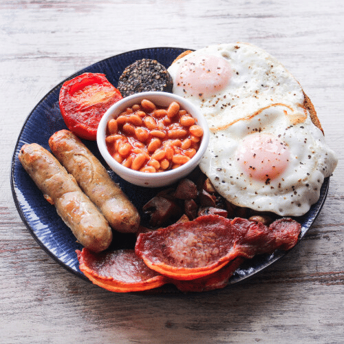 Large full English breakfast