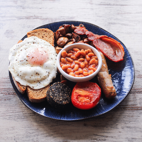 Small full English breakfast