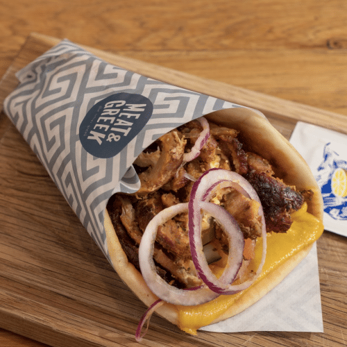 The hot Greek pita