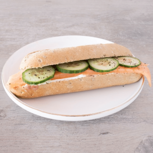 Broodje gerookte zalm