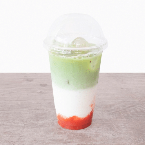 Iced matcha aardbei