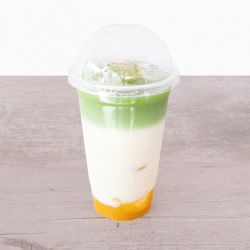 Iced matcha mango