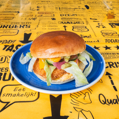 BBQ chicken burger