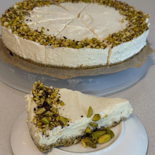Sara's Dubai pistachio cheesecake