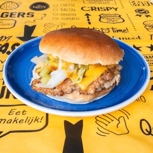 Chicken smash burger