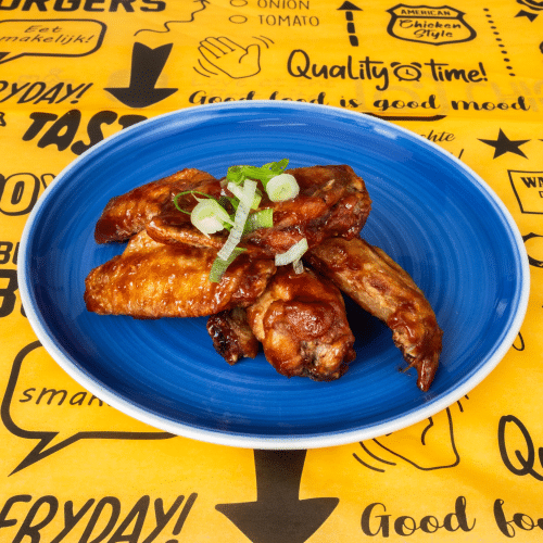 Korean glazed chicken wings
