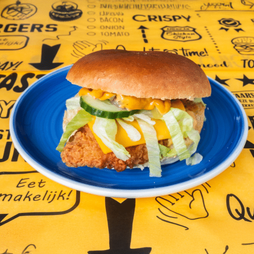 Spicy chicken burger
